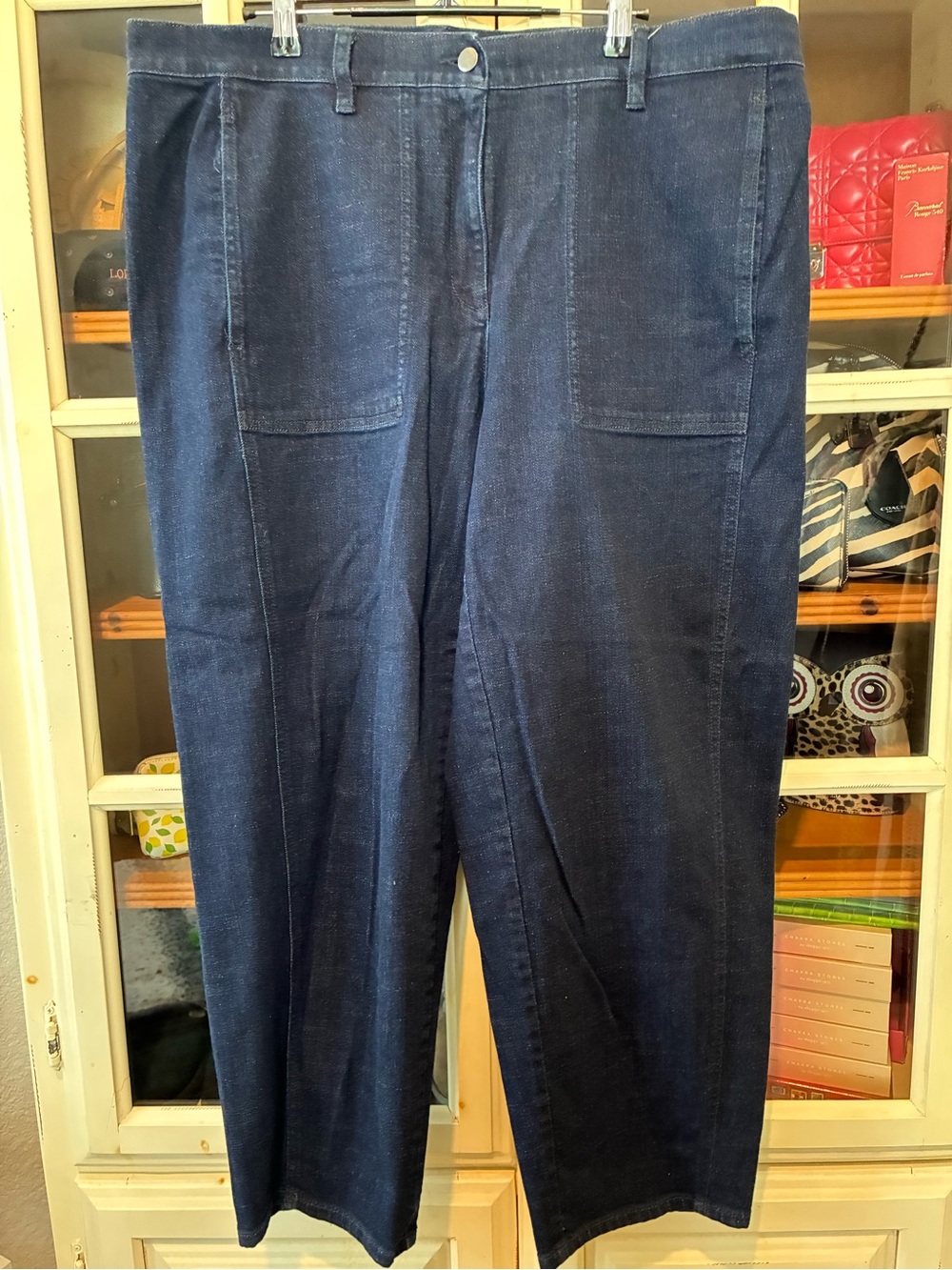 Eileen Fisher Navy Denim Straight Leg Jeans